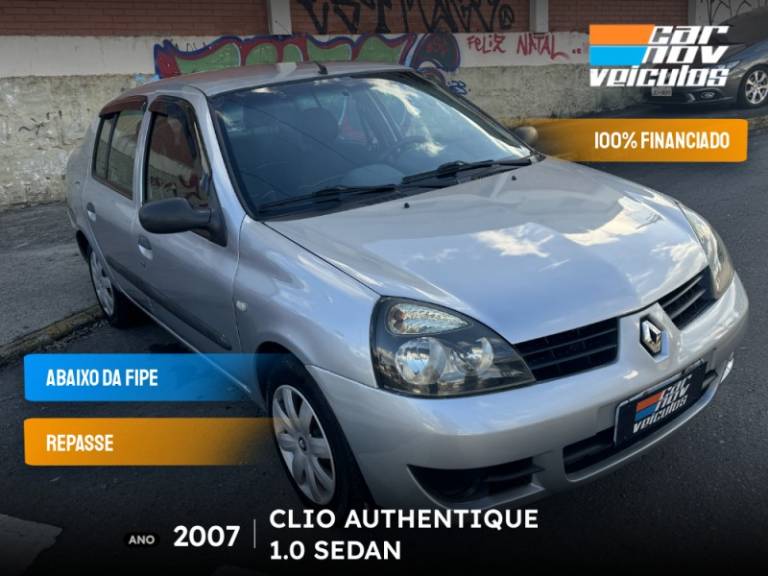 RENAULT - CLIO - 2007/2007 - Prata - R$ 15.900,00