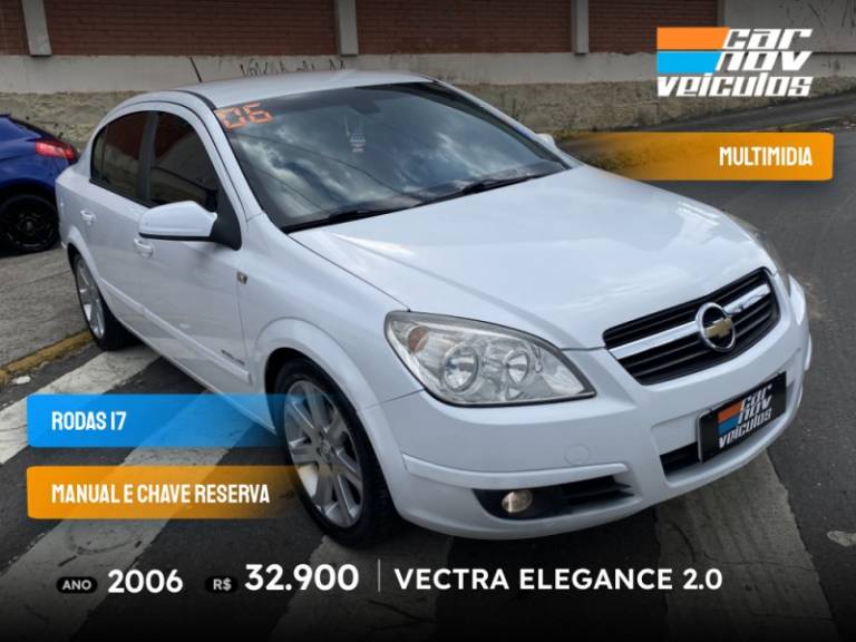 CHEVROLET - VECTRA - 2006/2006 - Branca - R$ 32.900,00