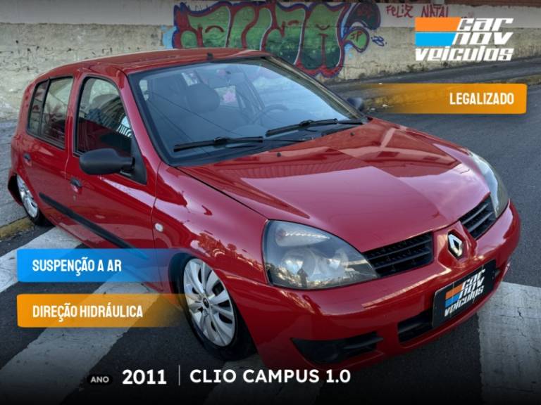 RENAULT - CLIO - 2011/2011 - Vermelha - R$ 25.900,00
